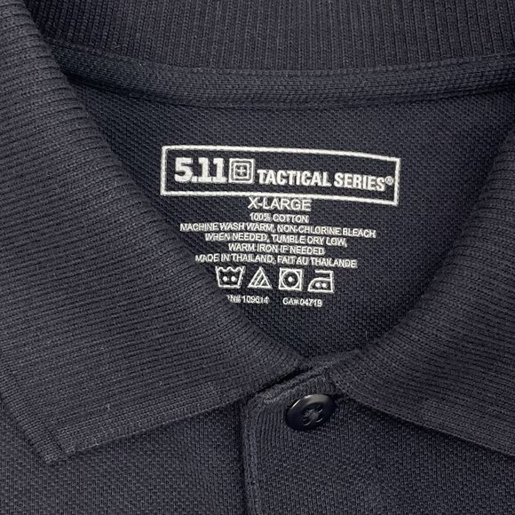 5.11 Tactical Polo Shirt Top Professional Duty Dark Navy Blue Womens XL - Picture 4 of 9